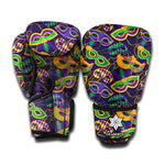 Mardi Gras Festival Pattern Print Boxing Gloves