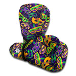 Mardi Gras Festival Pattern Print Boxing Gloves