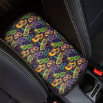 Mardi Gras Festival Pattern Print Car Center Console Cover