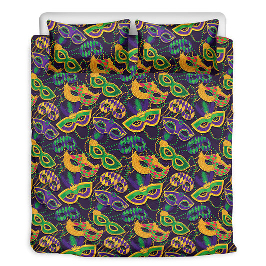 Mardi Gras Festival Pattern Print Duvet Cover Bedding Set