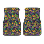 Mardi Gras Festival Pattern Print Front Car Floor Mats