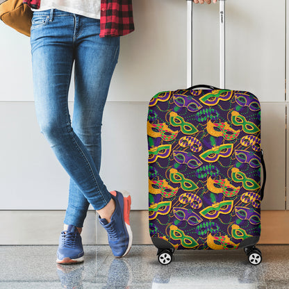 Mardi Gras Festival Pattern Print Luggage Cover