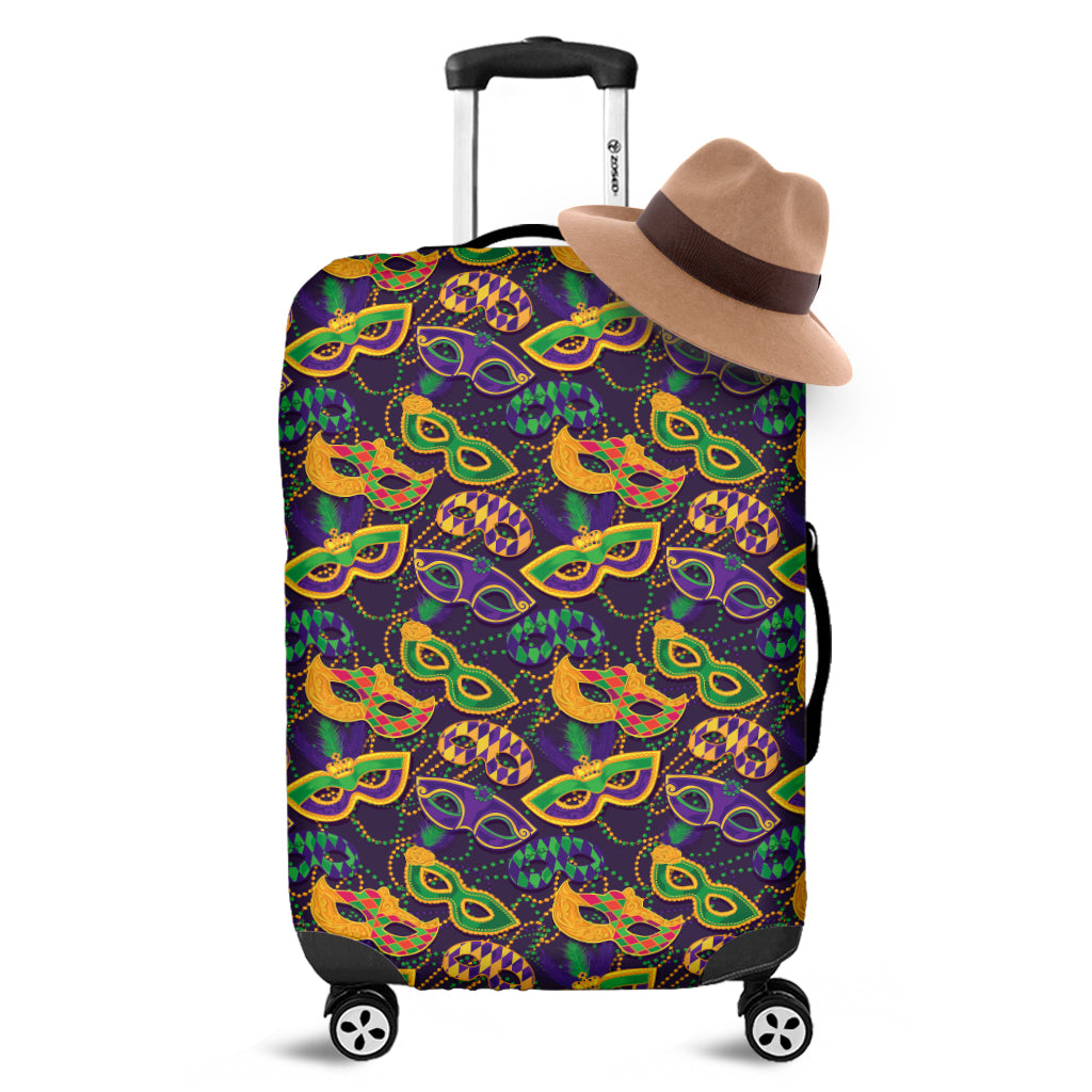 Mardi Gras Festival Pattern Print Luggage Cover