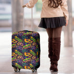 Mardi Gras Festival Pattern Print Luggage Cover