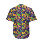 Mardi Gras Festival Pattern Print Men's Baseball Jersey