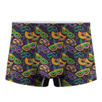 Mardi Gras Festival Pattern Print Men's Boxer Briefs