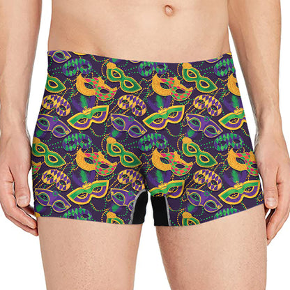 Mardi Gras Festival Pattern Print Men's Boxer Briefs
