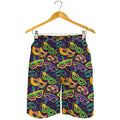 Mardi Gras Festival Pattern Print Men's Shorts