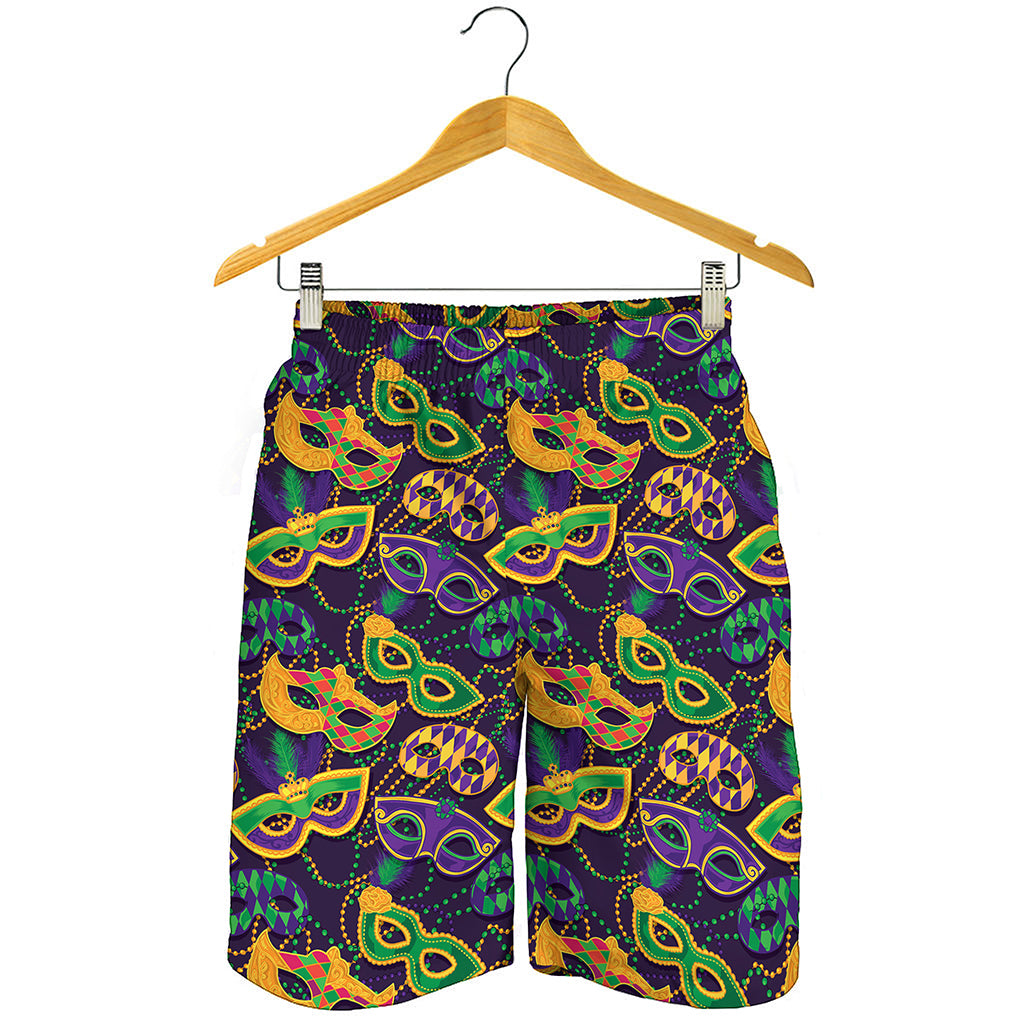 Mardi Gras Festival Pattern Print Men's Shorts