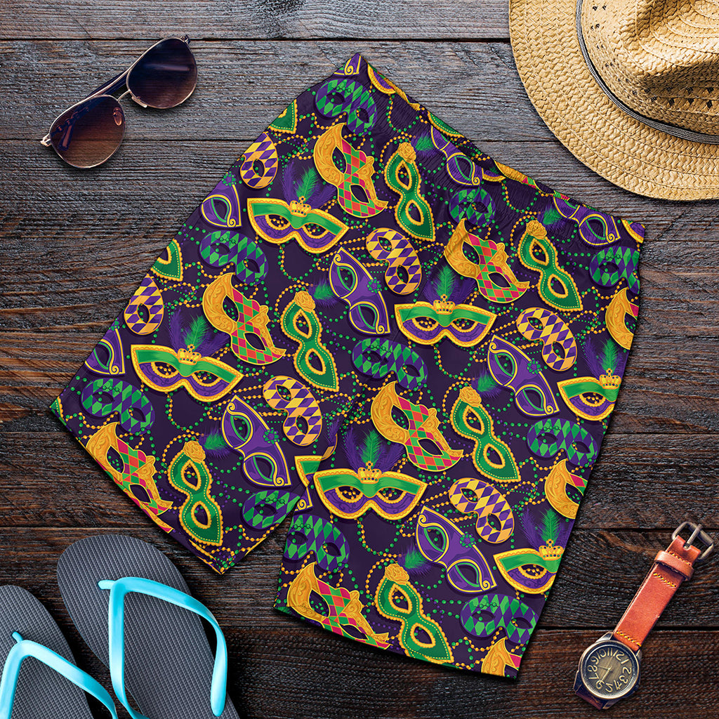 Mardi Gras Festival Pattern Print Men's Shorts