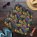 Mardi Gras Festival Pattern Print Men's Shorts