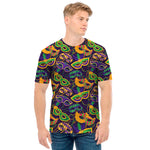 Mardi Gras Festival Pattern Print Men's T-Shirt