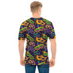 Mardi Gras Festival Pattern Print Men's T-Shirt