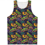 Mardi Gras Festival Pattern Print Men's Tank Top