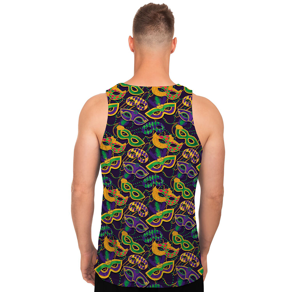 Mardi Gras Festival Pattern Print Men's Tank Top