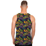 Mardi Gras Festival Pattern Print Men's Tank Top