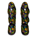 Mardi Gras Festival Pattern Print Muay Thai Shin Guard