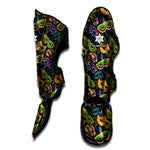 Mardi Gras Festival Pattern Print Muay Thai Shin Guard