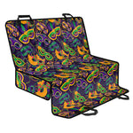Mardi Gras Festival Pattern Print Pet Car Back Seat Cover