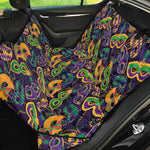 Mardi Gras Festival Pattern Print Pet Car Back Seat Cover