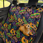 Mardi Gras Festival Pattern Print Pet Car Back Seat Cover