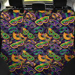 Mardi Gras Festival Pattern Print Pet Car Back Seat Cover