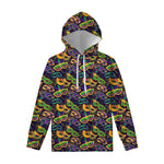 Mardi Gras Festival Pattern Print Pullover Hoodie