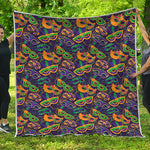 Mardi Gras Festival Pattern Print Quilt