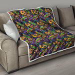 Mardi Gras Festival Pattern Print Quilt