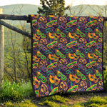 Mardi Gras Festival Pattern Print Quilt