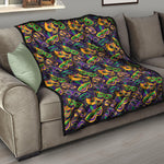 Mardi Gras Festival Pattern Print Quilt