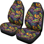 Mardi Gras Festival Pattern Print Universal Fit Car Seat Covers