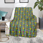 Mardi Gras Fleur De Lis Pattern Print Blanket
