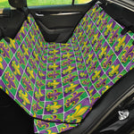 Mardi Gras Fleur De Lis Pattern Print Pet Car Back Seat Cover