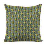 Mardi Gras Fleur De Lis Pattern Print Pillow Cover