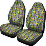 Mardi Gras Fleur De Lis Pattern Print Universal Fit Car Seat Covers