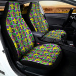 Mardi Gras Fleur De Lis Pattern Print Universal Fit Car Seat Covers