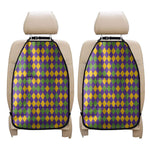 Mardi Gras Harlequin Pattern Print Car Seat Organizers