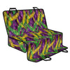 Mardi Gras Palm Leaf Pattern Print Pet Car Back Seat Cover