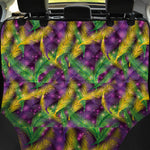 Mardi Gras Palm Leaf Pattern Print Pet Car Back Seat Cover