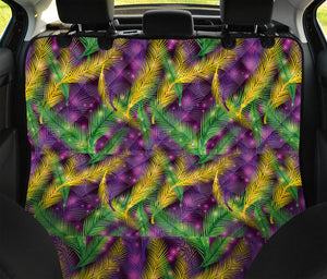 Mardi Gras Palm Leaf Pattern Print Pet Car Back Seat Cover