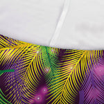 Mardi Gras Palm Leaf Pattern Print Sofa Cover
