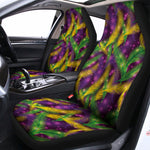 Mardi Gras Palm Leaf Pattern Print Universal Fit Car Seat Covers