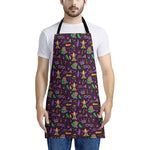 Mardi Gras Party Pattern Print Apron