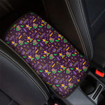 Mardi Gras Party Pattern Print Car Center Console Cover