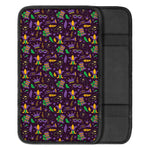 Mardi Gras Party Pattern Print Car Center Console Cover
