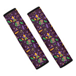 Mardi Gras Party Pattern Print Car Seat Belt Covers