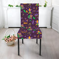 Mardi Gras Party Pattern Print Dining Chair Slipcover