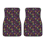 Mardi Gras Party Pattern Print Front Car Floor Mats
