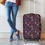 Mardi Gras Party Pattern Print Luggage Cover